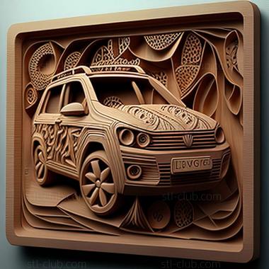 3D model Volkswagen Taigo (STL)